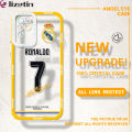 Jizetin for Infinix Note 10 Back Cover Crystal Transparent Ronaldo Star Soft Full Camera Cover Protection Phone Cases. 