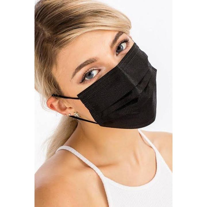 Surgical Disposable Black face mask non woven 3 ply