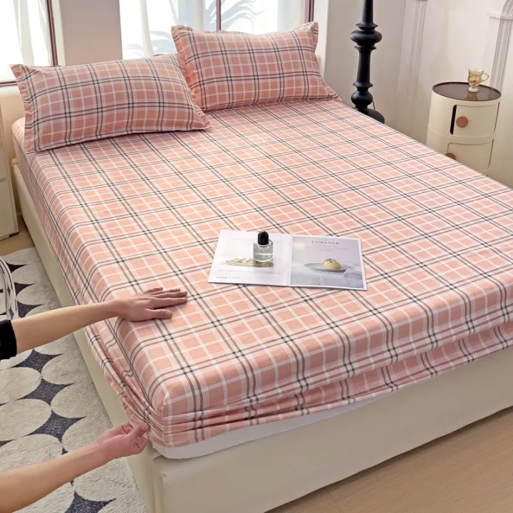 Cross-border%20brushed%20printed%20bed%20sheet%20three-piece%20set%20Simmons%20mattress%20protector%20dust%20cover%20bed%20sheet%20fixed%20anti-slip%20cover%20-%20Image%207