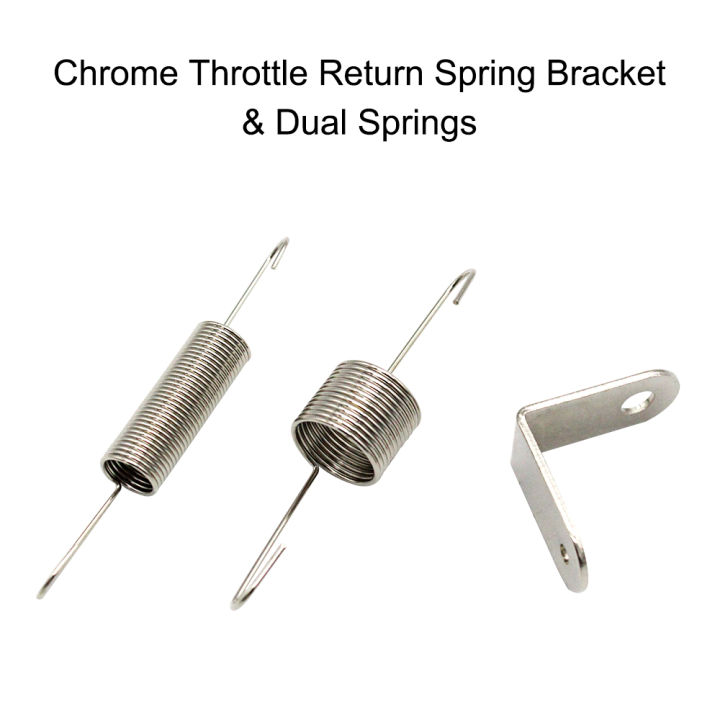 Chrome%20Throttle%20Return%20Spring%20Bracket%20&%20Dual%20Springs%20for%20SBC%20BBC%20Chevy%20Ford%20302%20350%20-%20Image%203