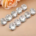 10pcs Diamond Upholstery Buttons Crystal Nails Gem Decorative Tacks Studs 20/25/30mm Craft Handmade Leather Sofa Bag Board. 
