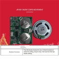 Recordable Sound Module Button Control Sound Chip 8M MP3 WAV Music Voice Player Programmable Board with Speaker for DIY Durable Easy Install.