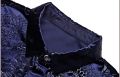 Luxury Chinese Dragon Embroidery Velvet Shirt Men Slim Fit Long Sleeve Casual Shirts Mens Button Down Social Party Chemise 4XL. 