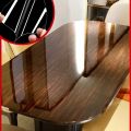 Adhesive Table Protective Film Glossy Clear Protection Anti-Scratch Heat Resistant Furniture Stickers Table 50cmx2M. 