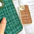 AMORVOR for iPhone 12 Pro Back Cover for Girls Fabric Case Soft Silicone Edge Phone Cases.