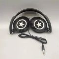 Sound Wired Headphones Over Ear Headset Bass HiFi Sound Music Stereo Earphones Flexible Adjustable Headset For PC Mobile.