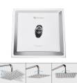 6/6 Inche SS Shower Set With 12 Inches SS Pipe (Full Set) / Rain Shower Complete Set. 