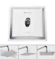6/6 Inche SS Shower Set With 12 Inches SS Pipe (Full Set) / Rain Shower Complete Set.