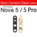 Rear Back Camera Glass Lens For Huawei Nova 5 5i 5T 5Z 6 4G 5G Se 7 7i Pro Camera Glass Lens Cover With Adhesive. 
