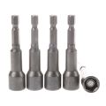 5 Pcs Magnetic Power 10mm Hex Socket Nut Setters Driver.