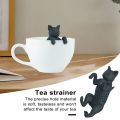 Reusable Tea Strainer Cute Silicone Cat Tea Infuser Easy Brewing Dishwasr Safe rle Strainer for Loose Leaf Tea Perfect Kitcn cessory Silicone Tea Infuser. 