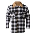 2021 Men's Fashion Plaid Coat Compound Cardigan Casual Blouse Plush Tops Coat High Quality Loose Comfy Daily Coat Dropshipping. 