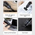 Cordless hand-held vehicle vacuum cleaner, dry and wet dual-purpose, built-in  mini vacuum cleaner, 8000pa-green. 
