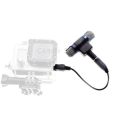 Harici Stereo Mic mikrofon 3.5mm Mini USB mikro adaptör kablosu için GoPro Hero 3 4 xiaoyi SJCAM H9 EKEN AEE spor kamera. 