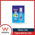 Odomos Mosquito Repellent Fabric Rollon Citronella & Eucalyptus Oil | 8Ml | Made In India. 