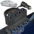 4 Ways Multi Socket Car Cigarette Lighter Splitter Power Adapter 12v-24v Fast Charger Plug Phone Power Adapter. 