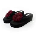 36-41/ Korean Style Wedges Women's Ladies Summer Flower Home Wedges Beach Shoes Sandals Flip Flops Slippers.