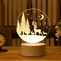 New Cute Snow Deer 3D LED Night Lights Neon Sign Lamp LED Desk Lamp Night Light Table Lamp. 
