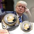 Carat Uni Jewelry Trump Sup rters Uni Hop g Usa Inscribed Stainless g Election Campaign Presi American Flag Color Matching Trump g. 