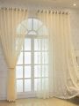 Korean Style Gauze Curtain Minimalist Bedroom Insulated Transparent Curtain Home Decoration Living Room Curtains Balcony Curtain. 