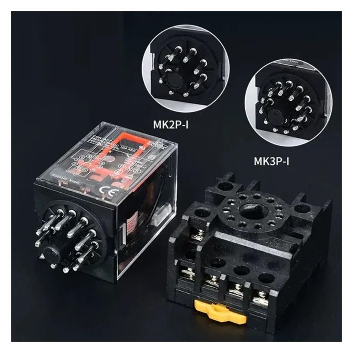 RELAY%20With%20BASE,%20MK2P-I,%20MK3P-I,%20AC%20220Volt%20Electromagnetic%20Relay%20With%208%20Pin%20or%2011%20Pin%20Base%20Terminal%20-%20Image%202