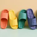 New Slippers Summer Floor Skid Proof Home Slippers Soft Indoor Couple Family Stripe Flat Bathroom Bath Sandal Slippers Women.