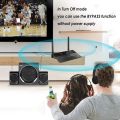 HD Wireless Audio Adapter 80M Bluetooth 5.0 Transmitter Receiver Low Latency 3.5mm AUX Jack for PC TV.