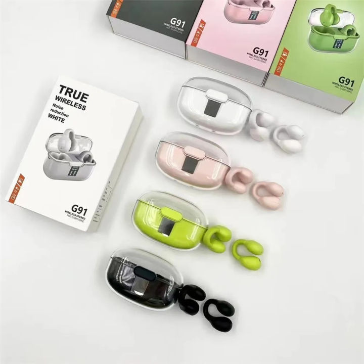 G91%20Transparent%20Case%20Charging%20Clipping-Ear%20Design%20Bluetooth%20Wireless%20Earbuds%20-%20Image%202