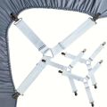 4 Clips Elastic Bed Sheet Clips, Sheet Fasteners for Slip-Resistant Bedding, Sofa Covers and Blankets, Household Tools. 