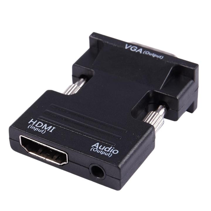 1080P HDMI Female to VGA Male with Audio Output Cable Converter Adapter ...