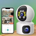 Dual Lens Doll V380 PRO 4MP WIFI IP Camera Featuring 360-degree View Night Vision Two-way Voice Home WIFI IP Security CCTV Baby Monitor Camera. 
