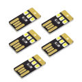 Super Bright Mini USB Power LED Light Pocket Card Portable Keychain Night Light For Laptop PC Desktop Power Bank Etc. 