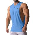 2023 Hot Style Men's Fitness Sleeveless Top Breathable Sports Vest Gym Running T-Shirt.