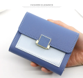 Ladies clutch purse Mini Wallet For Women Card Holder Short PU Leather Bags Short Small Coin Keeper for Girls.