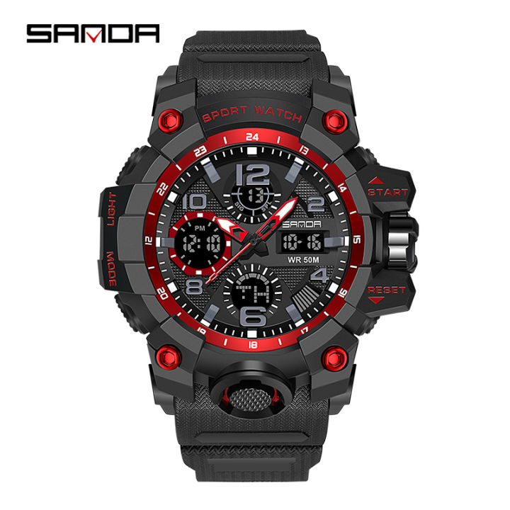 %E3%80%902025%20NEW%E3%80%91%20SANDA%20New%20Men's%20Casual%20Watch%20Sports%20Waterproof%20Watch%20Fashion%20Luminous%20Luxury%20LED%20Outdoor%20Analog%20Multi-function%20Men's%20Watch%20-%20Image%204