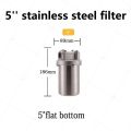5inch Prefilter 304 Stainless steel hot water filter housing DN15 DN20 DN25 for high temperature high flow water filter housing. 