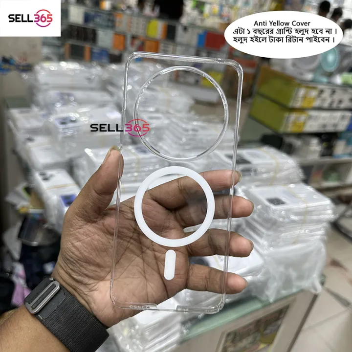 Xiaomi%20Redmi%2014C%20/%20Xiaomi%20Redmi%20A4%20/%20Xiaomi%20Poco%20C75%20Berlia%20Transparent%20Magnatic%20Magsafe%20Anti%20Yellow%20Clear%20Protective%20Phone%20Case%20Back%20Cover%20-%20Image%204