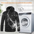 【Alien Alien】 Men 9 Areas Heated Jacket USB Winter Outdoor Electric Heating Jackets Warm Sprots Thermal Coat Clothing Heatable Cotton jacket. 