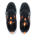 Sprint Black Synthetic and Mesh Sneakers for Men. 