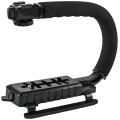 Camera Stablizer U Shape Flash Bracket Stand Grip Holder for GoPro and DSLR Digital Camera. 