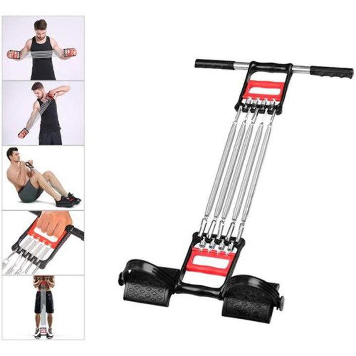 Spring Chest Pull Expander With Hand Gripper And Pedal Pull 5 SPRING Chest Pull Fitness ...