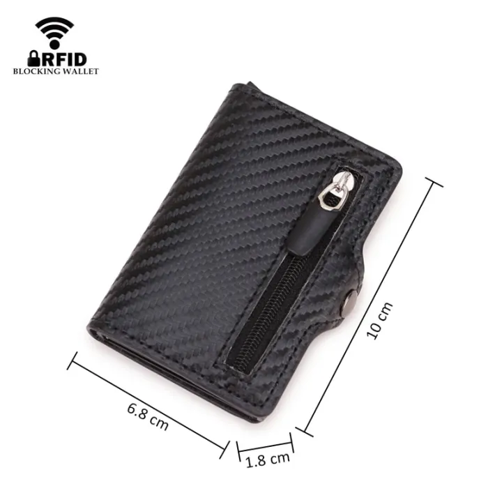 Carbon%20Fiber%20Rfid%20Blocking%20Protection%20Men%20id%20Credit%20Card%20Holder%20Wallet%20Leather%20Metal%20Business%20Bank%20CreditCard%20Cardholder%20Case%20-%20Image%204
