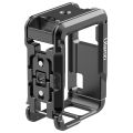 Ulanzi DJI OSMO ACTION 4 3 Metal Cage Full Protective Frame Case Quick Release with Cold Shoe 1/4'' Hole GoPro Foldable Mount. 