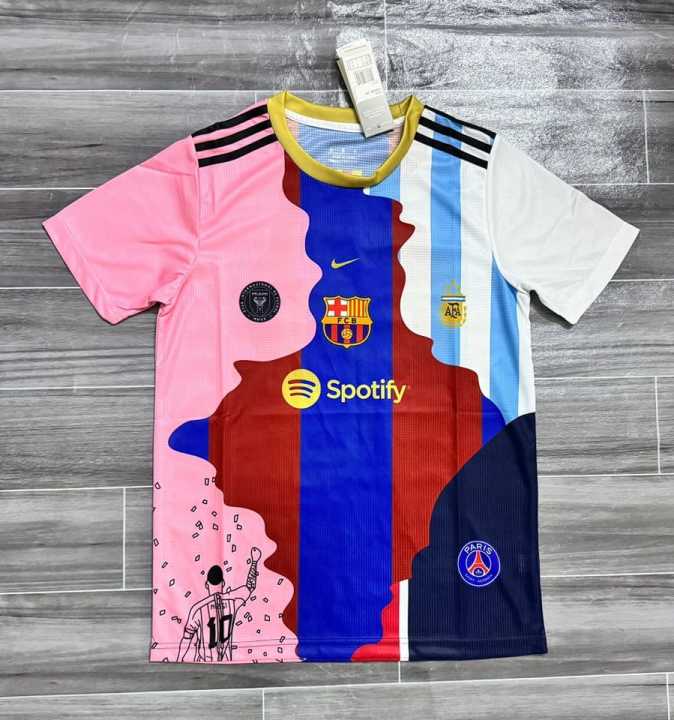 Messi all club jersey mix