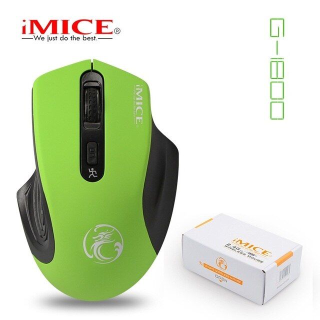 IMICE G-1800 Factory Direct Supply 2.4G Wireless Mute Mouse Business Office Gift 4 Button Gaming Wireless Mouse Bluetooth Mouse