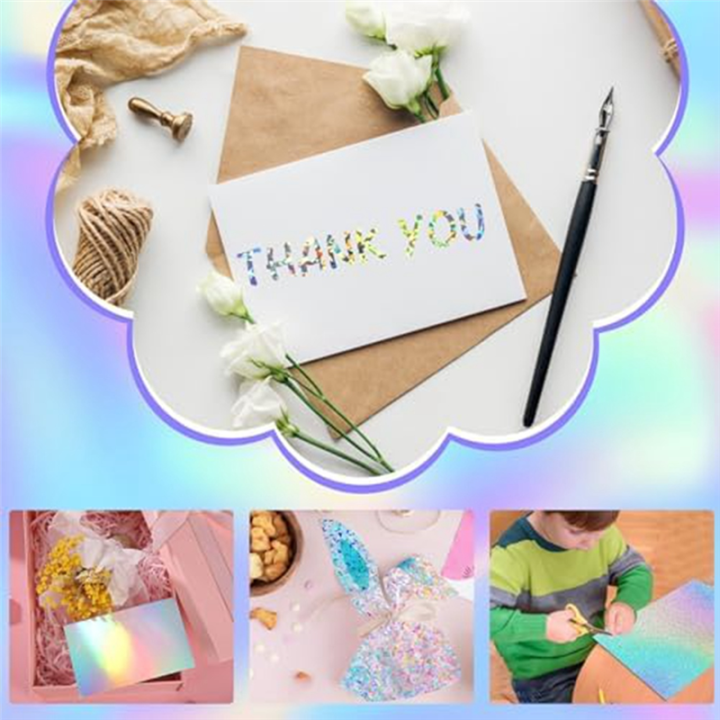 24%20Sheets%20Holographic%20Cardstock%20Glitter%20Rainbow%20Mirror%20Paper%20Thick%20Cardstock%20for%20Crafts%20Card%20Making,%20Decoration%20-%20Image%206