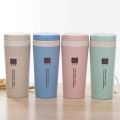 HOT Travel Mug Thermo Bottle Office Coffee Tea Bottle Cups Straw Plastlc Thermal Insulatio Cup Thermos for Tea Drinkware Kitchen. 