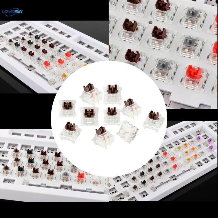 1 Bottle Mechanical Keyboard Switch Click Linear Tactile Silent Switches RGB LED SMD Gaming Lightweight Mechanical Switches for Enthusiast - Dustproof Brown