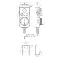 HandWheel 4 Axis Type Universal CNC MPG Pendant Hand Wheel 100 Pulse 5V & Emergency Stop CNC Router HandWheel. 