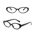 Y2K Retro Oval Frame Anti-Blue Light Glasses Sweet Cool Girls Black Glasses Vintage Simple Women Eye Protection Spectacles Runrui. 